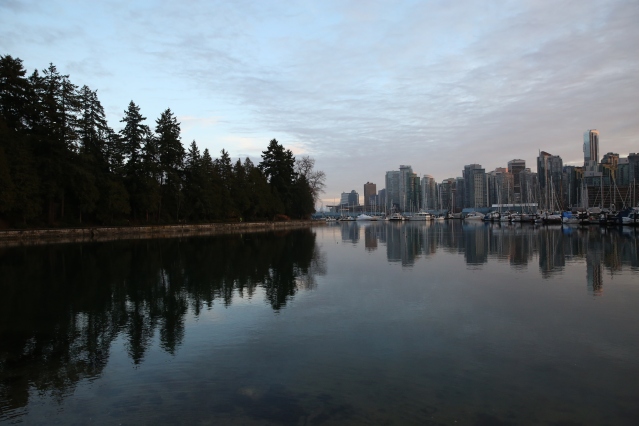 Vancouver, right, meets VIctoria Park, left. 